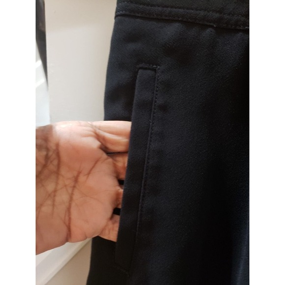 Anthropologie Women Black Polyester Frenchy High Waist Fake Button Shorts Size 4 - Picture 3 of 12